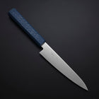 Petty Chromax Polished Blue Urushi Handle 150mm-[Musashi]-[Japanese-Kitchen-Knives]