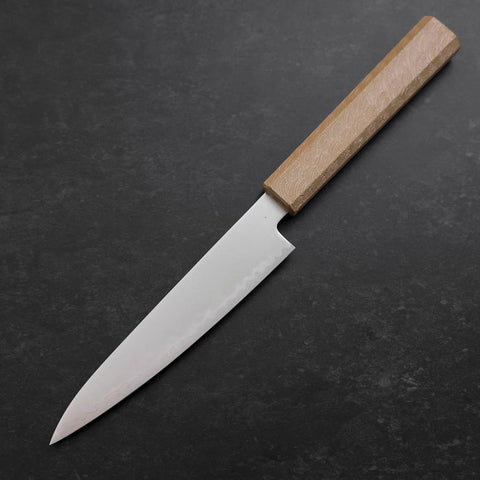 Petty Chromax Polished White Urushi Handle 150mm-[Musashi]-[Japanese-Kitchen-Knives]
