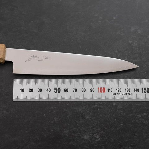 Petty Chromax Polished White Urushi Handle 150mm-[Musashi]-[Japanese-Kitchen-Knives]