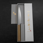 Petty Chromax Polished White Urushi Handle 150mm-[Musashi]-[Japanese-Kitchen-Knives]