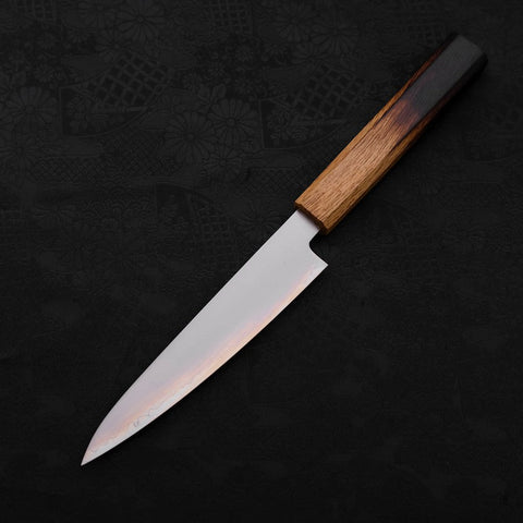 Petty Chromax Polished Yaki Urushi Handle 150mm-[Musashi]-[Japanese-Kitchen-Knives]