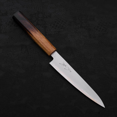 Petty Chromax Polished Yaki Urushi Handle 150mm-[Musashi]-[Japanese-Kitchen-Knives]