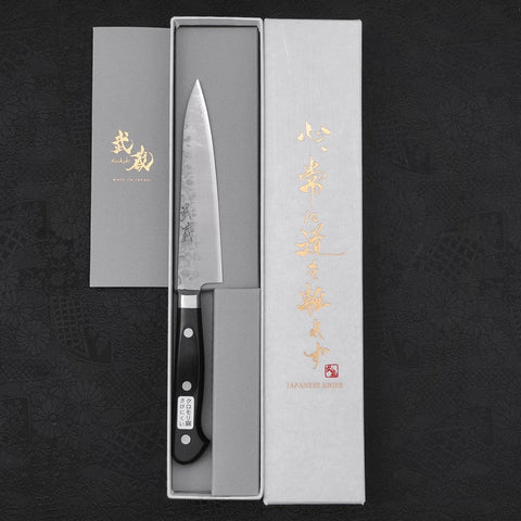 Petty Chromax Tsuchime Western Handle 135mm-[Musashi]-[Japanese-Kitchen-Knives]