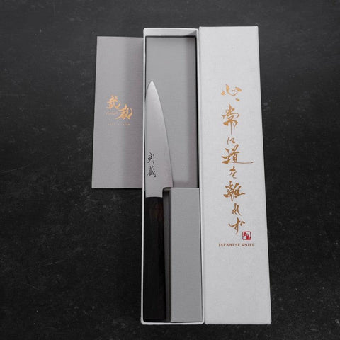Petty HAP-40 Polished Ebony Handle 120mm-[Musashi]-[Japanese-Kitchen-Knives]