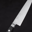 Petty Knife AUS-8 Polished Western Black Handle 120mm (4.7”)-[Musashi]-[Japanese-Kitchen-Knives]