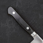 Petty Knife AUS-8 Polished Western Black Handle 120mm (4.7”)-[Musashi]-[Japanese-Kitchen-Knives]