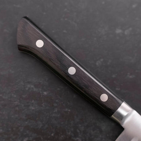 Petty Molybdenum Polished Dimples Western Black Handle 150mm-[Musashi]-[Japanese-Kitchen-Knives]
