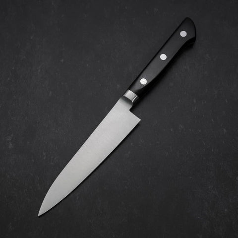 Petty Molybdenum Polished Western Black Handle 120mm (4.7”)-[Musashi]-[Japanese-Kitchen-Knives]