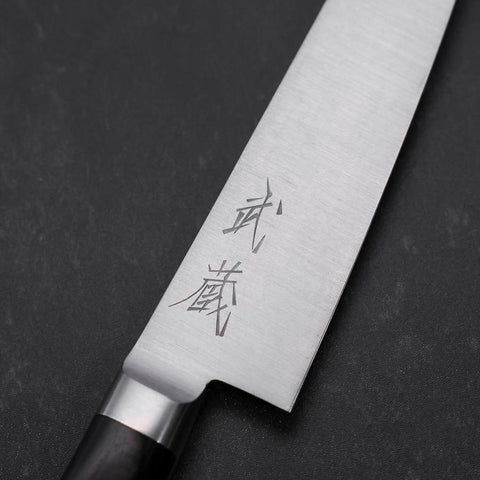Petty Molybdenum Polished Western Black Handle 120mm (4.7”)-[Musashi]-[Japanese-Kitchen-Knives]