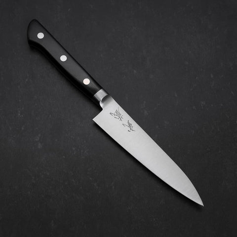Petty Molybdenum Polished Western Black Handle 120mm (4.7”)-[Musashi]-[Japanese-Kitchen-Knives]
