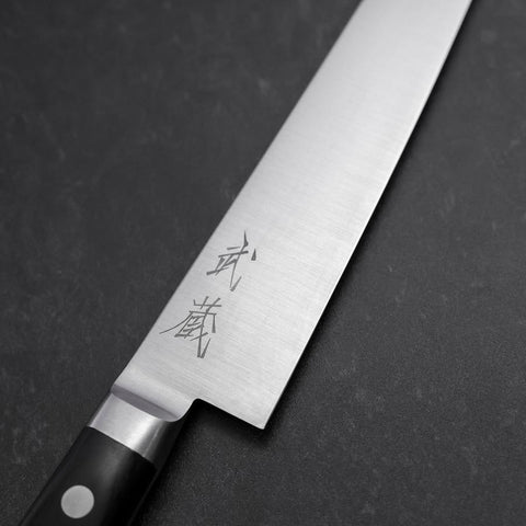 Petty Molybdenum Polished Western Black Handle 150mm (5.9”)-[Musashi]-[Japanese-Kitchen-Knives]