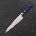 Petty Molybdenum Polished Western Blue Handle 120mm-[Musashi]-[Japanese-Kitchen-Knives]