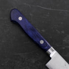 Petty Molybdenum Polished Western Blue Handle 120mm-[Musashi]-[Japanese-Kitchen-Knives]