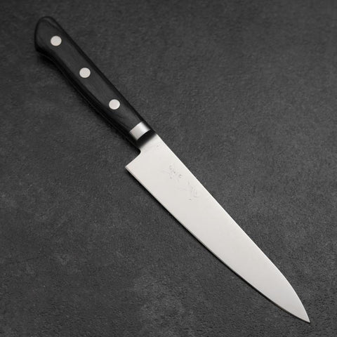 Petty Molybdenum Polished Western Purple Handle 150mm-[Musashi]-[Japanese-Kitchen-Knives]