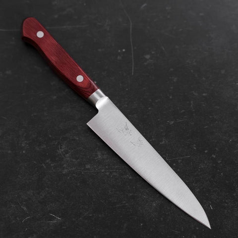 Petty Molybdenum Polished Western Red Handle 120mm-[Musashi]-[Japanese-Kitchen-Knives]