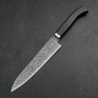 Petty SG-2 Black Damascus Western Ebony Handle 155mm-[Musashi]-[Japanese-Kitchen-Knives]
