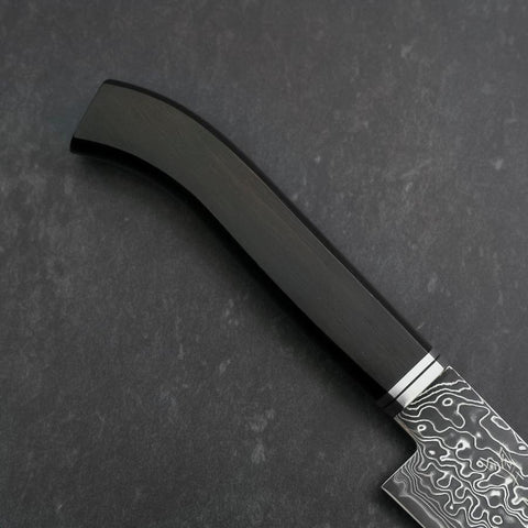 Petty SG-2 Black Damascus Western Ebony Handle 155mm-[Musashi]-[Japanese-Kitchen-Knives]