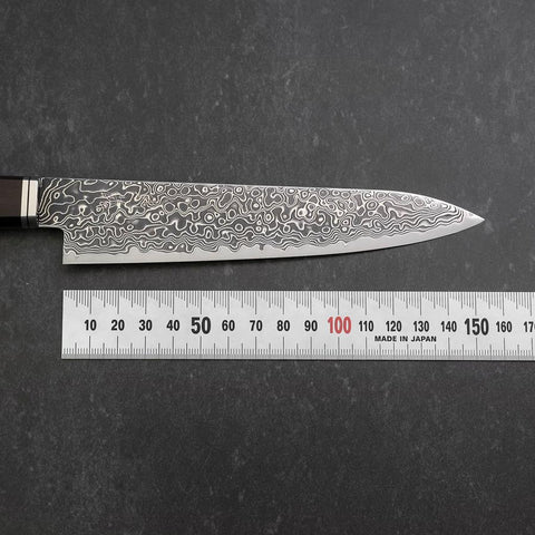 Petty SG-2 Black Damascus Western Ebony Handle 155mm-[Musashi]-[Japanese-Kitchen-Knives]