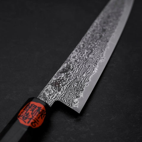 Petty SG-2 Damascus Ebony Handle 150mm (5.9”)-[Musashi]-[Japanese-Kitchen-Knives]
