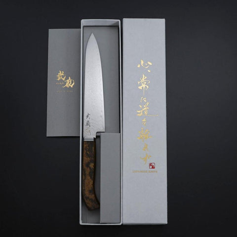 Petty SG-2 Damascus Western Golden Ebony Handle 155mm-[Musashi]-[Japanese-Kitchen-Knives]