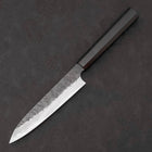Petty SG-2 Kurouchi Tsuchime Buffalo Ebony Handle 150mm-[Musashi]-[Japanese-Kitchen-Knives]