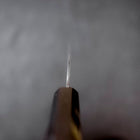 Petty SG-2 Kurouchi Tsuchime Buffalo Ebony Handle 150mm-[Musashi]-[Japanese-Kitchen-Knives]