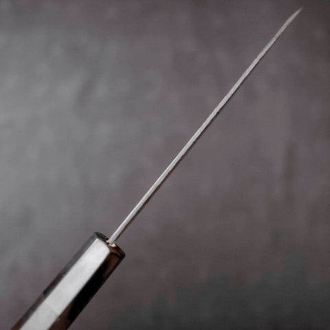 Petty SG-2 Kurouchi Tsuchime Buffalo Ebony Handle 150mm-[Musashi]-[Japanese-Kitchen-Knives]