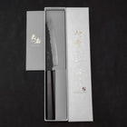 Petty SG-2 Kurouchi Tsuchime Buffalo Ebony Handle 150mm-[Musashi]-[Japanese-Kitchen-Knives]