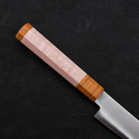 Petty SG-2 Polished Maple Yellow Handle 150mm-[Musashi]-[Japanese-Kitchen-Knives]