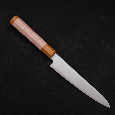 Petty SG-2 Polished Maple Yellow Handle 150mm-[Musashi]-[Japanese-Kitchen-Knives]