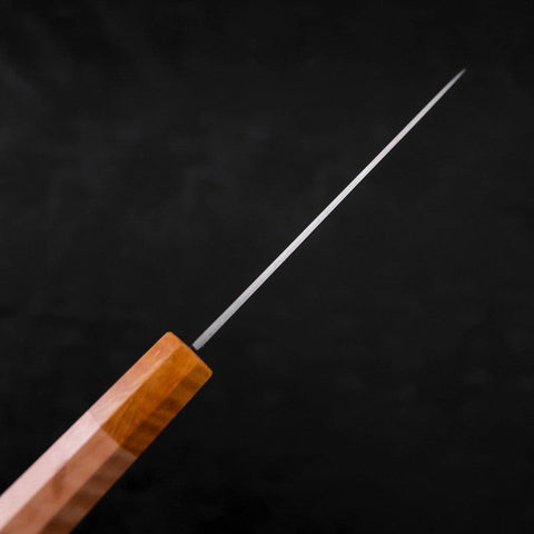 Petty SG-2 Polished Yellow Maple Handle 120mm-[Musashi]-[Japanese-Kitchen-Knives]