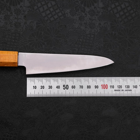 Petty SG-2 Polished Yellow Maple Handle 120mm-[Musashi]-[Japanese-Kitchen-Knives]