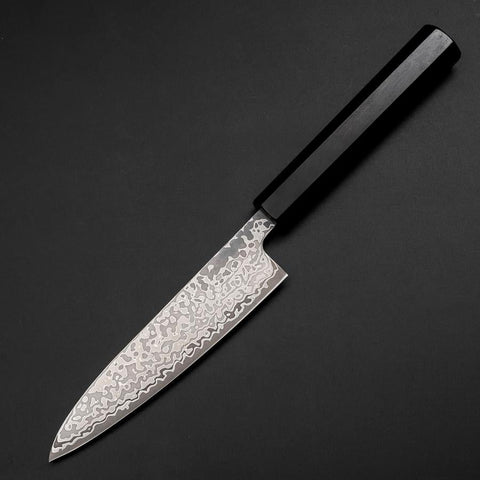 Petty SLD Black Damascus Ebony Handle 130mm (5.1”)-[Musashi]-[Japanese-Kitchen-Knives]
