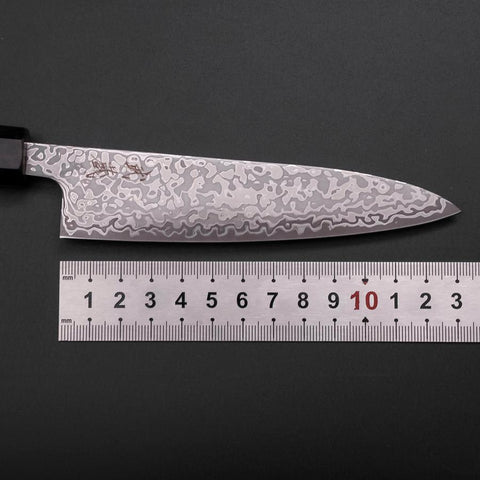 Petty SLD Black Damascus Ebony Handle 130mm (5.1”)-[Musashi]-[Japanese-Kitchen-Knives]
