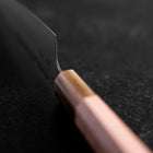 Petty SLD Mirror Buffalo Light Pink Maple Handle 130mm-[Musashi]-[Japanese-Kitchen-Knives]