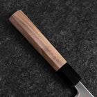 Petty SLD Mirror Buffalo Walnut Handle 130mm-[Musashi]-[Japanese-Kitchen-Knives]