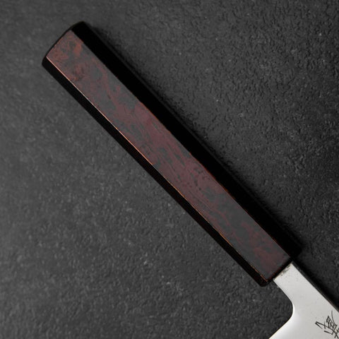 Petty SLD Mirror Red Urushi Handle 130mm (5.1”)-[Musashi]-[Japanese-Kitchen-Knives]