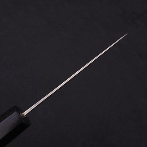 Petty SLD Wave Nickel Damascus Buffalo Ebony Handle 90mm-[Musashi]-[Japanese-Kitchen-Knives]
