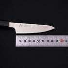Petty SLD Wave Nickel Damascus Buffalo Ebony Handle 90mm-[Musashi]-[Japanese-Kitchen-Knives]