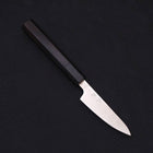 Petty SLD Wave Nickel Damascus Buffalo Ebony Handle 90mm-[Musashi]-[Japanese-Kitchen-Knives]