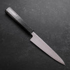Petty SLD Wave Nickel Damascus Silver Pattern Urushi Handle 135mm-[Musashi]-[Japanese-Kitchen-Knives]