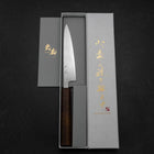 Petty SLD Wave Nickel Damascus Sumi Urushi Handle 135mm-[Musashi]-[Japanese-Kitchen-Knives]