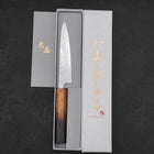 Petty SLD Wave Nickel Damascus Yaki Urushi Handle 135mm-[Musashi]-[Japanese-Kitchen-Knives]