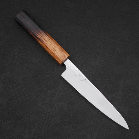 Petty SLD Wave Nickel Damascus Yaki Urushi Handle 135mm-[Musashi]-[Japanese-Kitchen-Knives]