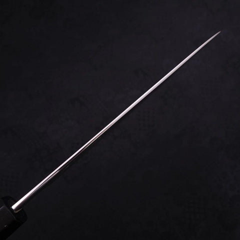 Petty Silver Steel #3 Damascus Buffalo Ebony Handle 150mm-[Musashi]-[Japanese-Kitchen-Knives]