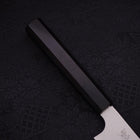 Petty Silver Steel #3 Damascus Buffalo Ebony Handle 150mm-[Musashi]-[Japanese-Kitchen-Knives]