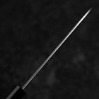 Petty Silver Steel #3 Kasumi Buffalo Walnut Handle 135mm-[Musashi]-[Japanese-Kitchen-Knives]