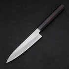 Petty Silver Steel #3 Kasumi Chokin Sakura Buffalo Ebony Handle 140mm-[Musashi]-[Japanese-Kitchen-Knives]