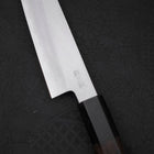 Petty Silver Steel #3 Kasumi Chokin Sakura Buffalo Ebony Handle 140mm-[Musashi]-[Japanese-Kitchen-Knives]
