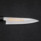 Petty Silver Steel #3 Kasumi Chokin Sakura Buffalo Ebony Handle 140mm-[Musashi]-[Japanese-Kitchen-Knives]
